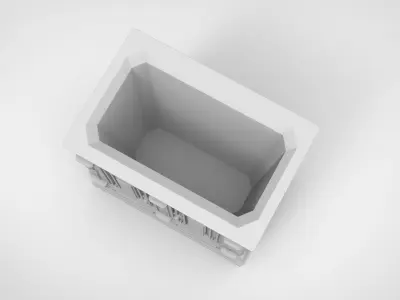 Retro European wardrobe pattern vase 3D print model