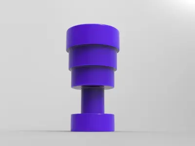 Calice Vase Low-poly 3D model