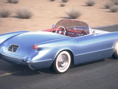 Chevrolet Corvette 1954  3D model