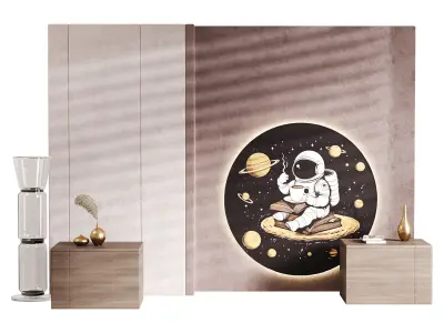 Decorative Wall panel 04 3D model purchase