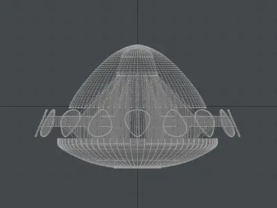 UFO space craft Free 3D model