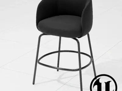 PlusHalle High Nest Chair UE4 Low-poly 3D model