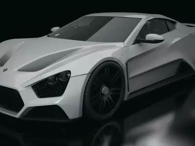 Zenvo ST1 3D Car Model Blender 3D model