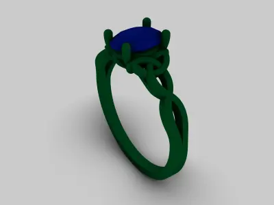 engagment ring 3D print model
