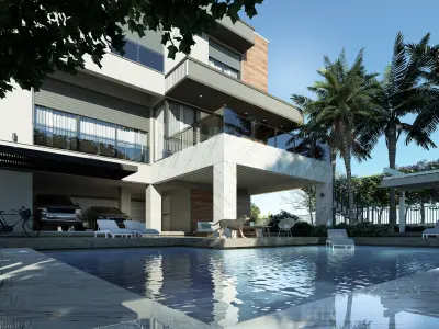 Modern Villa project 4  3D model