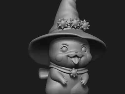 Pikachu in Halloween 3D print model