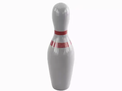 Bowling Pin 01 Low-poly 3D model