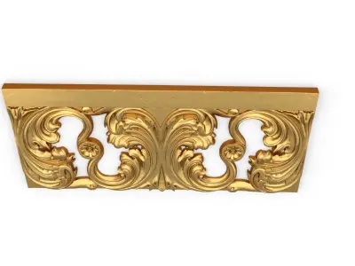 Classic carved decor ornament 348  3D model