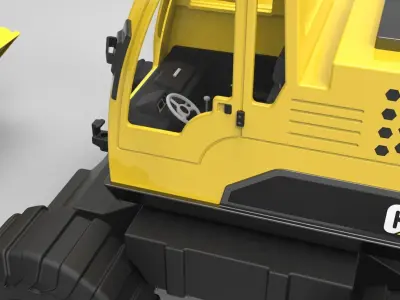 Excavator real toy 3D print model