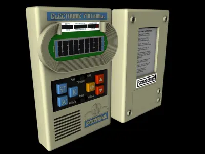 Electronic Football Handheld Video Game 3D model