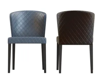 Crate and Barrel Curran  - Curran Quilted Dining Chair 3D model