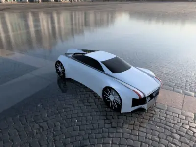 Aegon futuristic car 3D model