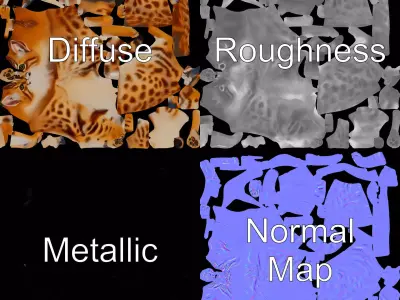 Spotted Bengal Cat model pack Low-poly 3D model