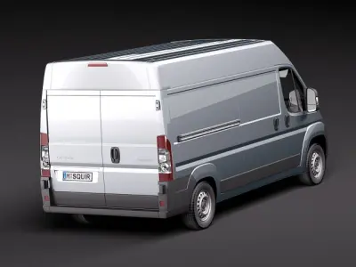 fiat ducato 2008 lwb 3D model