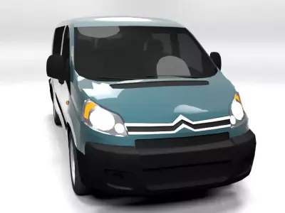 CITROEN JUMPY L LOWPOLY Low-poly 3D model