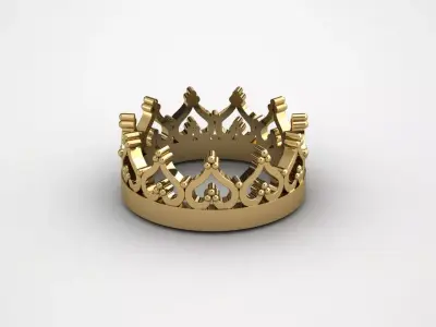 ring   crown  king queen 3D print model