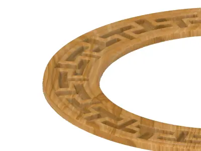 Carved picture frame STL 3D model 26