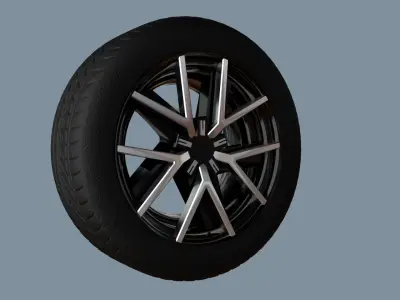 AS rims collection  1 - VW Braga  Low-poly 3D model