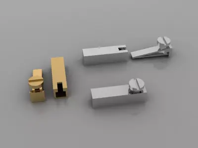 Simple box clasp 3D print model 3D print model