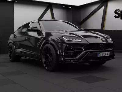 Studio Scene 3D Blender File Textured 3D model