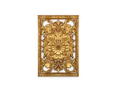 classical door decor 07 3D model