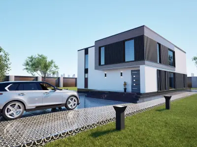 Modern House cottage 3D model