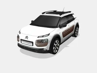 Citroen C4 Cactus Low-poly 3D model