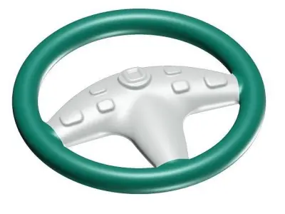 Toddler Steering Wheel Toy 3D model