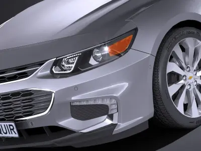 HQlowpoly Chevrolet Malibu 2017 Low-poly 3D model