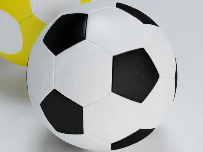 Soccer ball Low-poly 3D model