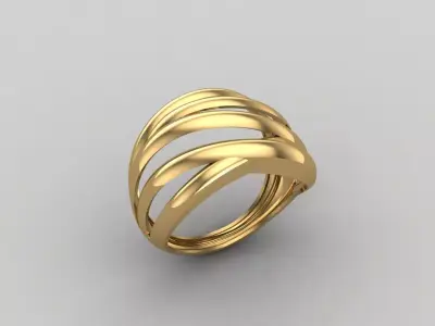 Women Ring Plain Ring Ready STL 3DM Models Womens Rings 3D print model