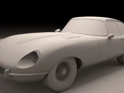 Jaguar E-Type 1961 Free 3D model