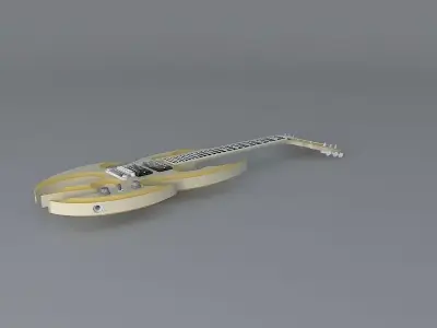 The Death Axe guitar Free 3D model
