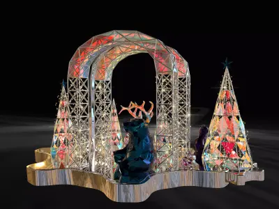 christmas arch tree 3D model