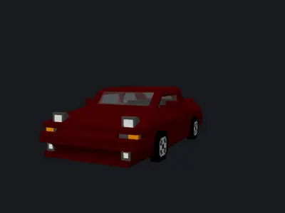Toyota Supra A70 MK3 Low-poly 3D model