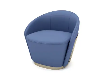 The modern ship seat Low-poly 3D model
