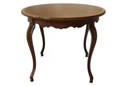  Classic table with carvings 1500 3D model