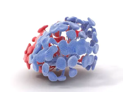 Soft Pink Floral model pack Low-poly 3D model