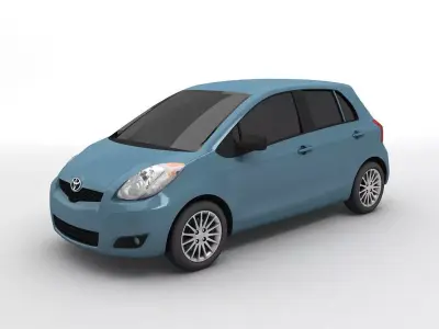 2007 Toyota Yaris Hatchback 3D model