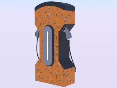 EV charger XIII PBR 8K 3D model
