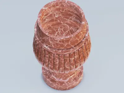 Garden urn planter04 3D model