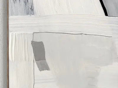 Plaster Two Photo Frame 136 Low-poly 3D model