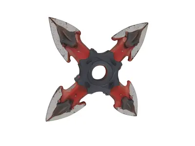 Shuriken Low-poly 3D model 8