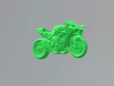 KAWASAKI NINJA H2 3D PRINTING STL FILE 3D print model