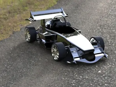 Formula 1 Car FP-1 Free 3D model