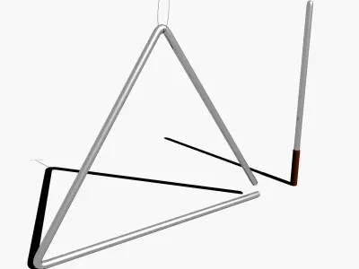 Triangel triangle and stick Free 3D model