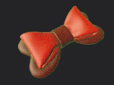 Bow 02 Low-poly 3D model