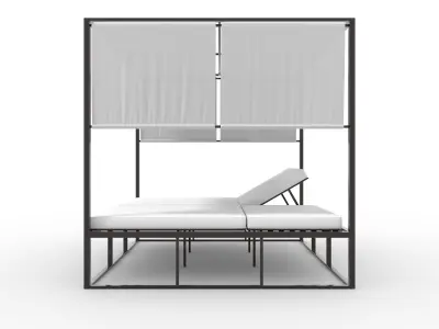 Poolside Cabana 03 3D model