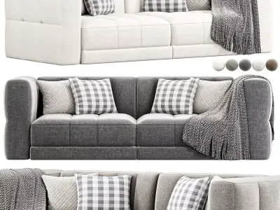 Tavi Sofa Alcala Graphite By Highfashionhome 3D model