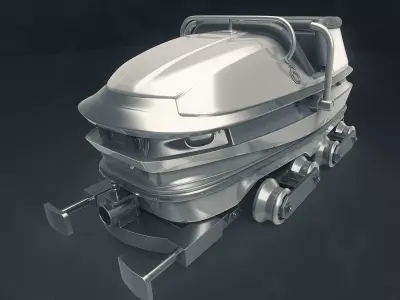 3D ROLLER COASTER CART 3D model